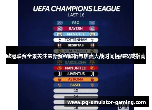 欧冠联赛全景关注最新赛程解析与焦点大战时间提醒权威指南